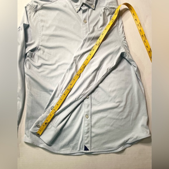 UNTUCKit Shirt Adult Medium Blue Cotton Casual Long Sleeve Button Up Men - Picture 12 of 13